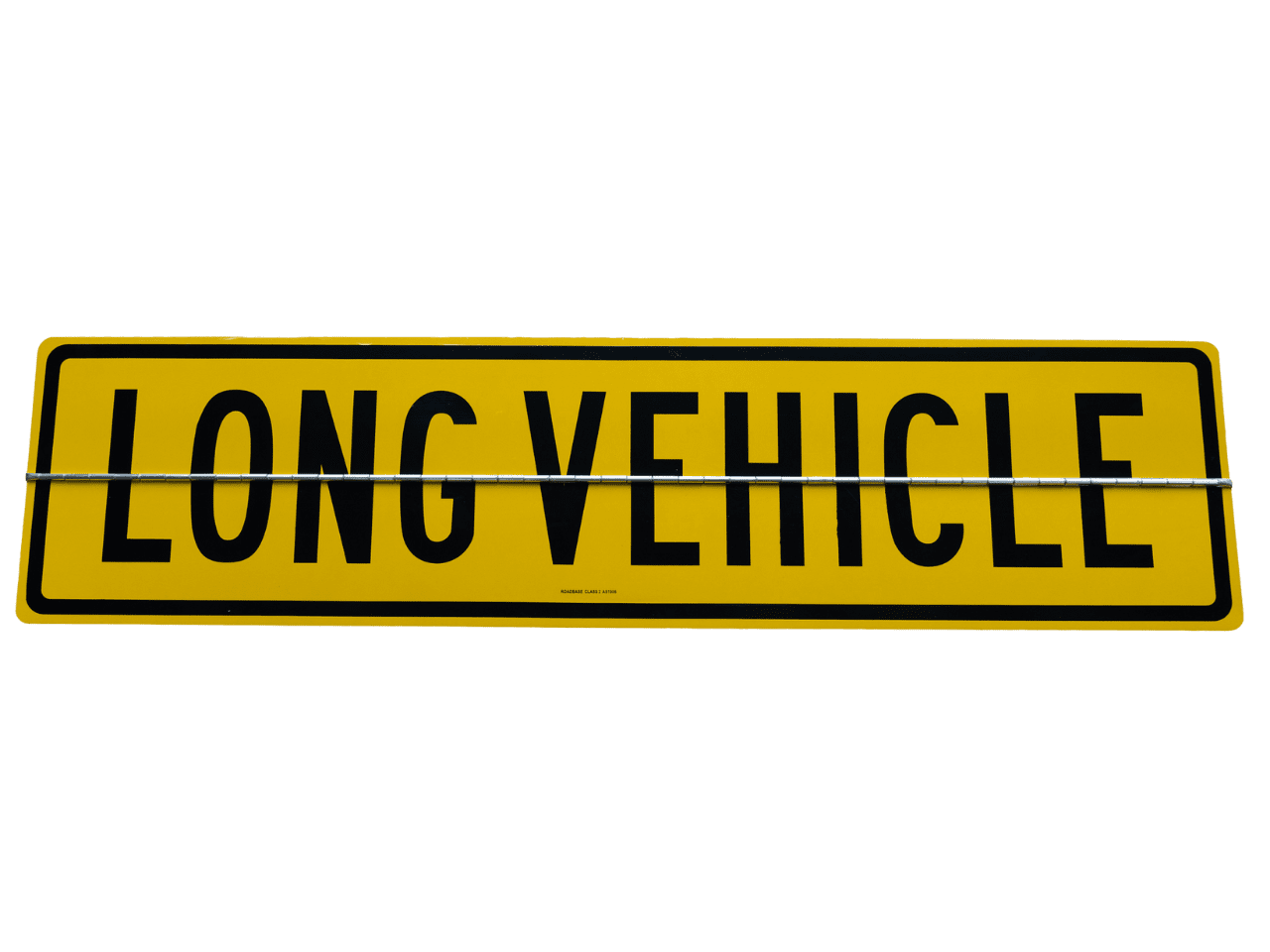 Long Vehicle Hinged Metal Sign