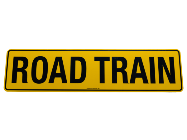 Road Train Metal Sign