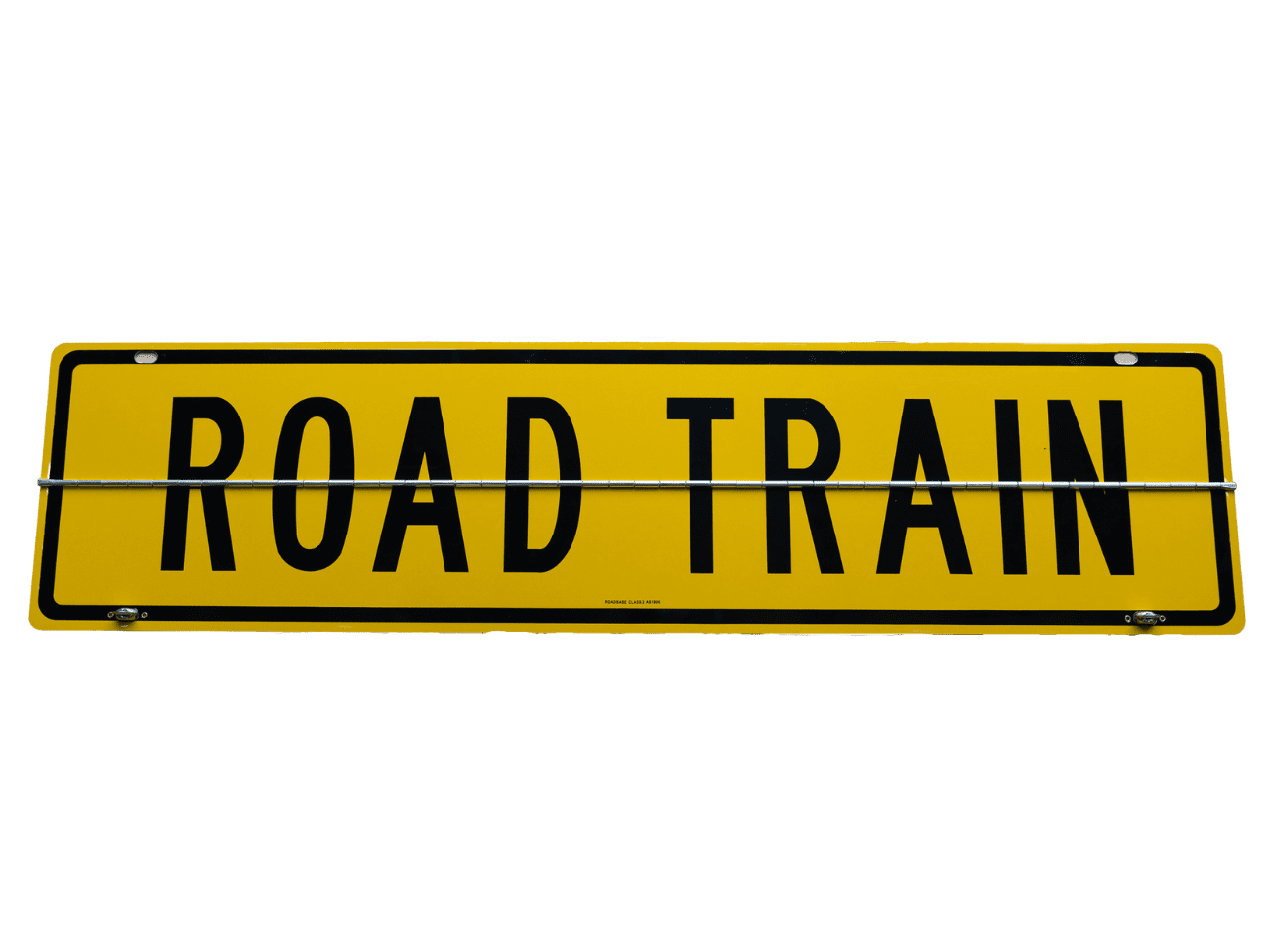 Road Train Hinged Metal Sign