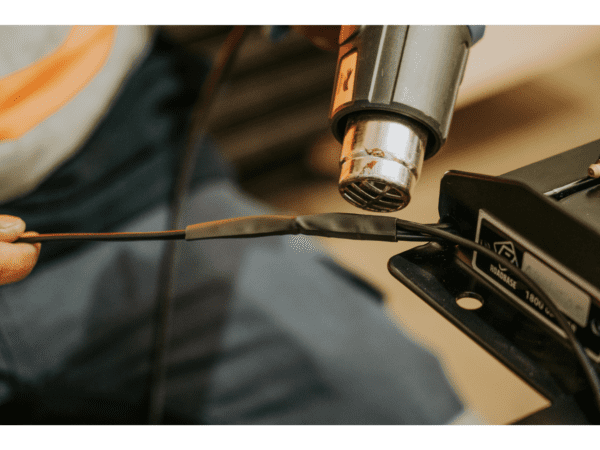 heating up the shrink tube