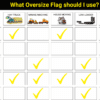 Oversize Load Safety Flag