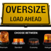 Manual Oversize Load Ahead Pilot Vehicle Sign