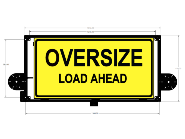 Motorised Oversize Load Ahead Pilot Vehicle Sign