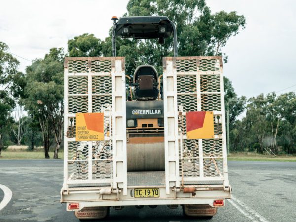 Rear-Marker-Metal-Plate on truck