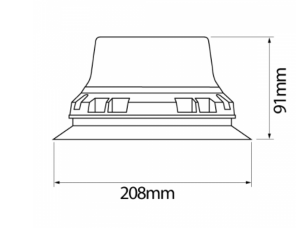 LED LP Magnetic Beacon - Amber