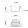 White Sound Reversing Alarm - BBS-Tek - Fixed Volume - 97DB