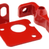 Fixed Handle 2 Piece Metal Lockout Bracket red