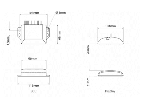 Backsense Radar Kit - Obstacle Detection