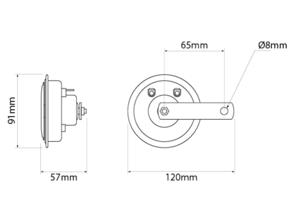 DISC HORN – HIGH/LOW FREQUENCY