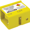 Fixed Handle Hinged Lockout Bracket yellow