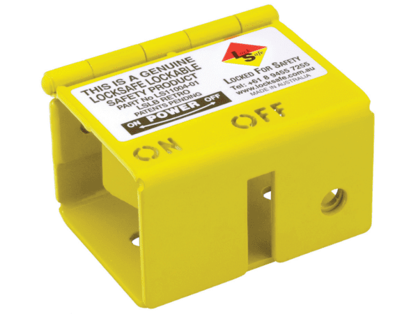 Fixed Handle Hinged Lockout Bracket yellow