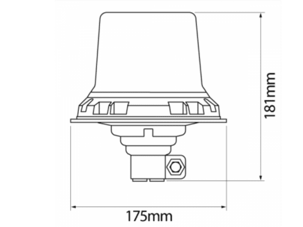 Pole Mount LED Beacon diagram