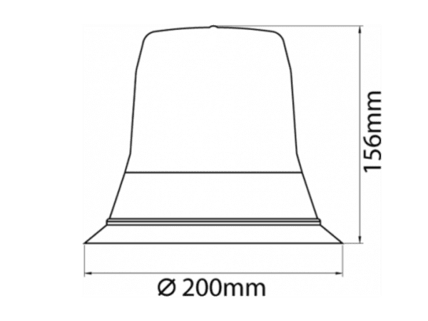 Rotating Halogen Magnetic Beacon - Midi-Vision