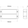 Slimline Dual-4 LED Warning Lamp