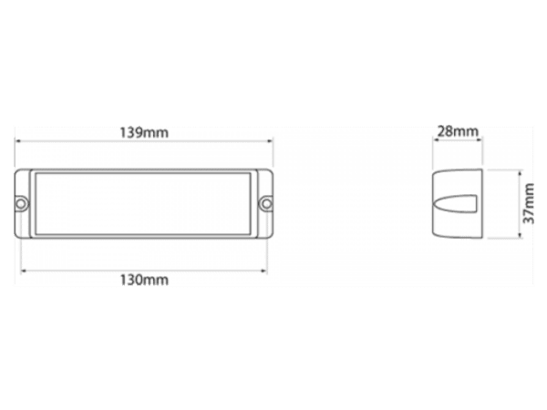 Slimline-4 LED Warning Lamp