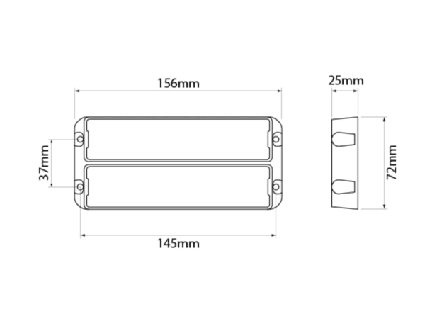 Slimline Dual-6 LED Warning Lamp
