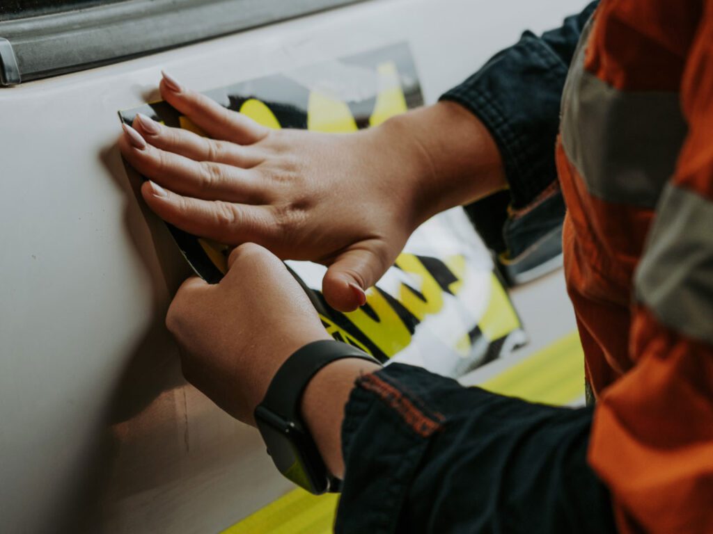 Applying the artwork your vehicle
