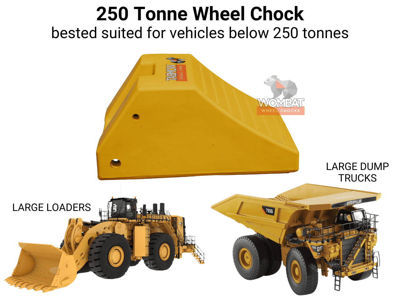 Large Mining 250T Wheel Chock for 250T Machines