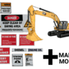 MDG15 Small Excavator sticker kit
