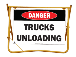 Trucks Unloading Swing Stand