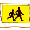 Children Crossing swing stand