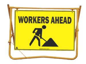 workers ahead