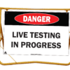 live testing in progress