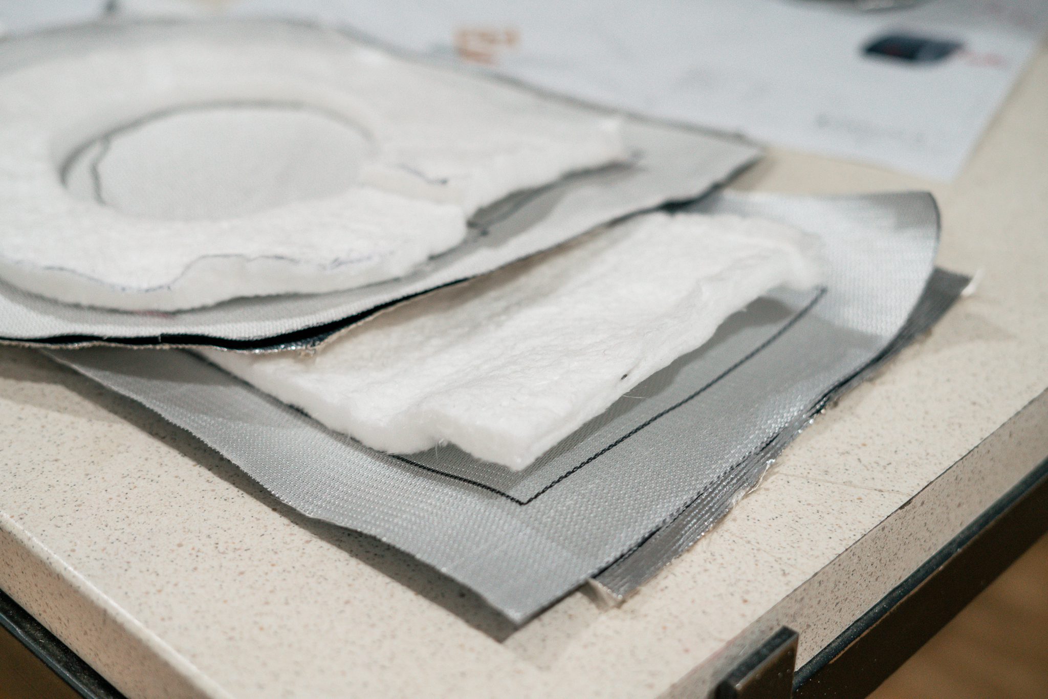 close up of material