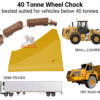 40T Wheel chock