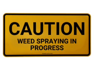 Caution Weed Spraying In Progress