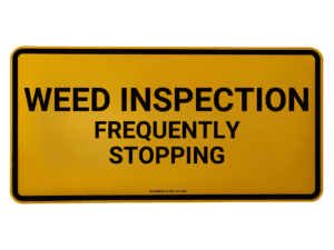 Weed Inspection Frequently Stopping