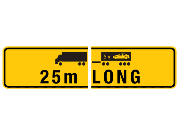 25m 2 piece sign