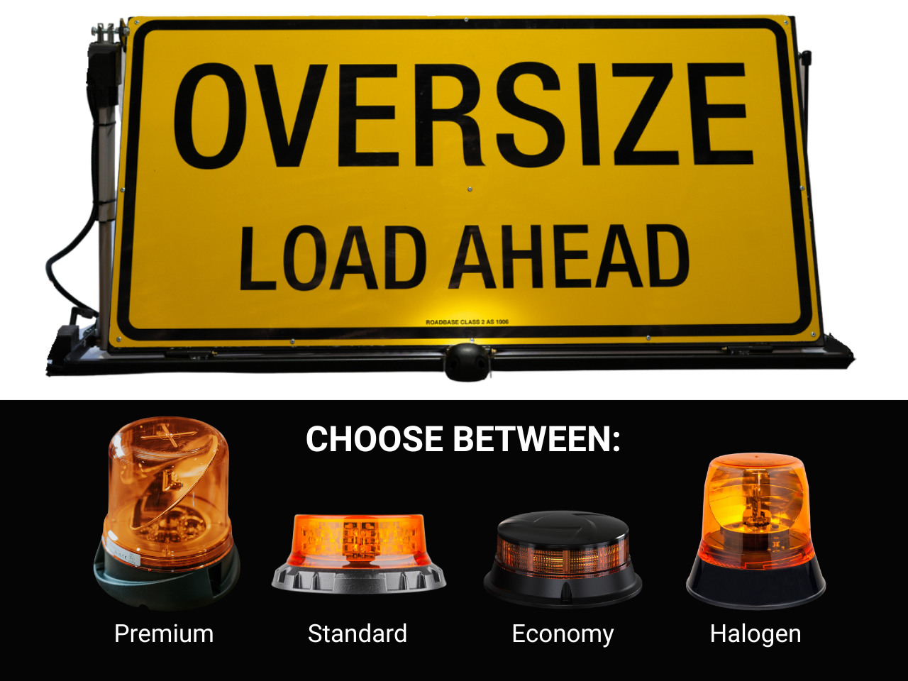 Oversize Load Ahead Motorised Pilot Vehicle Sign